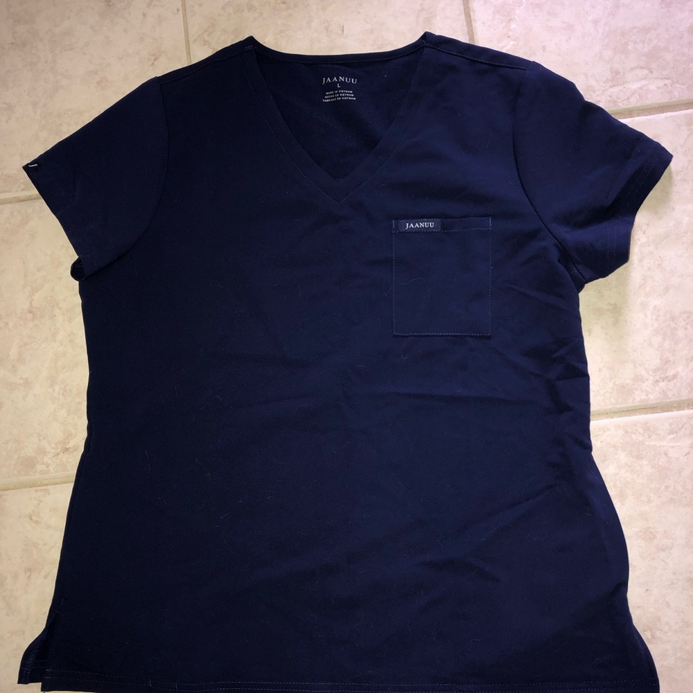 Jaanuu Blue Fitted Short Sleeve T-Shirt-NWOT